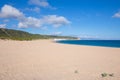 Lonely Varadero Beach and Canos de Meca village in Cadiz