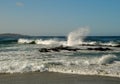 Lonely wave splash of the ocean Royalty Free Stock Photo