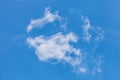 Lonely white cloud in blue sky Royalty Free Stock Photo