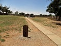 Solitary tombstone, Fort Sumner, New Mexico