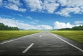 Lonesome road on a shady summers day Royalty Free Stock Photo