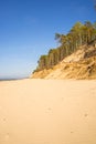 Lonesome, unaffected beach of the Baltic Sea Royalty Free Stock Photo