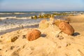 Lonesome, unaffected beach of the Baltic Sea Royalty Free Stock Photo