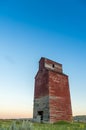 Long abandoned grain elevator Royalty Free Stock Photo