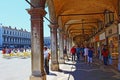 The long arcade Piazza San Marco Venice Italy Royalty Free Stock Photo