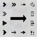 Long arrow icon. Web icons universal set for web and mobile Royalty Free Stock Photo
