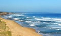 Long australian beach at the ocean Royalty Free Stock Photo