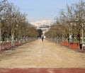 Long Avenue in the public park called CAMPO MARZO in Vicenza