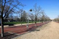 long Avenue in the public park called CAMPO MARZO in Vicenza, It