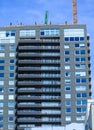 Long balconies on new condo construction Royalty Free Stock Photo