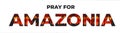 Long Banner Pray For Amazonia Forest Fire Burning in Brazil Vector