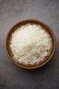 Boiled Indian Basmati rice served in a bowl Royalty Free Stock Photo