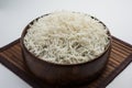 Boiled Indian Basmati rice served in a bowl Royalty Free Stock Photo