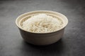 Boiled Indian Basmati rice served in a bowl Royalty Free Stock Photo