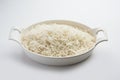 Boiled Indian Basmati rice served in a bowl Royalty Free Stock Photo