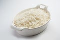 Boiled Indian Basmati rice served in a bowl Royalty Free Stock Photo