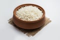 Boiled Indian Basmati rice served in a bowl Royalty Free Stock Photo