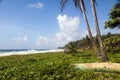 Long Bay Corn Island Nicaragua undeveloped beach Royalty Free Stock Photo