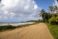 Long Bay Corn Island Nicaragua undeveloped beach Royalty Free Stock Photo