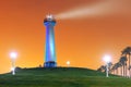 Long Beach, California, USA Harbor Lighthouse at Dawn Royalty Free Stock Photo