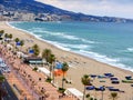 The Long Beach in Fuengirola on the Costa del Sol in Spain