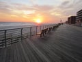 Boardwalk on Long Beach, Long Island, New York