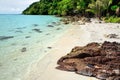 The Long beach on Koh Chang island, Thailand. Royalty Free Stock Photo