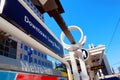 LONG BEACH Los Angeles, California: view of Downtown Long Beach Metro Station, Blue Line Metro Rail from Los Angeles To Long Beach Royalty Free Stock Photo