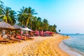 Long Beach is the most popular beach on Phu Quoc island, about 5 km long, located south of town, Vietnam, Asia Royalty Free Stock Photo