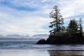 Long Beach Seascape near Tofino, British Columbia Royalty Free Stock Photo