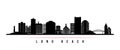 Long Beach skyline horizontal banner.