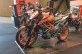 KTM 390 Duke on display Royalty Free Stock Photo