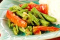 Long Bean (Tua Fak Yaow) salad Royalty Free Stock Photo