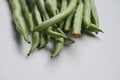 Long beans white isolated background Royalty Free Stock Photo
