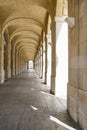 Long beautifully constructed corridor with arches