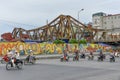 Long Bien bridge in Hanoi, Vietnam