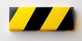 Generative AI Long Black and Yellow Caution Barrier Tape for Safety Warnings and Hazard Marking business concept. Royalty Free Stock Photo