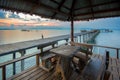 The long boardwalks to the sea