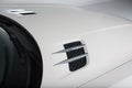 Long bonnet on a white sports car Royalty Free Stock Photo