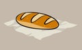 Long bread clip art