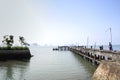 The long bride over the sea Royalty Free Stock Photo