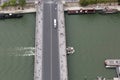 Long bridge called Pont Iena in french language in Paris Royalty Free Stock Photo