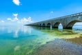 Long Bridge at Florida Key's - Historic Overseas Highway And 7 Mile Bridge to get to Key West, Florida, USA Royalty Free Stock Photo