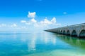 Long Bridge at Florida Key's - Historic Overseas Highway And 7 Mile Bridge to get to Key West, Florida, USA Royalty Free Stock Photo