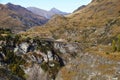 Long Bridge at Skippers Canyon Road , Queenstown, New Zealand Royalty Free Stock Photo