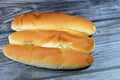 Long bun bread, a fresh baked loaf of bread French Fino ready to fillings, typically filled with savory fillings, made from a