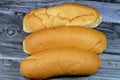 Long bun bread, a fresh baked loaf of bread French Fino ready to fillings, typically filled with savory fillings, made from a