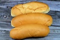 Long bun bread, a fresh baked loaf of bread French Fino ready to fillings, typically filled with savory fillings, made from a