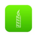 Long candle icon green