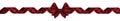 Long Christmas border of red and black buffalo plaid bow and ribbon isolated on white